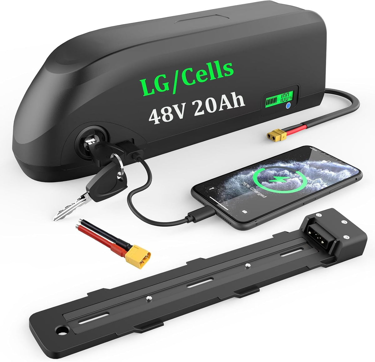 48V Ebike Battery Cell for Bafang and Other Bike Conversion Kit Rad Power Runner City - Lithium Ion Bike Batteries for 500W 750W 1500W-Wheel Kit Batteries