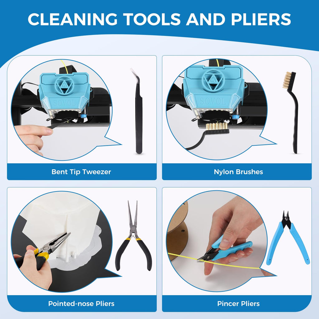 3D Printer Tools Kit, 36 PCS 3D Printer Accessories with Deburring Tool, Digital Caliper, Art Knife Set, Removal