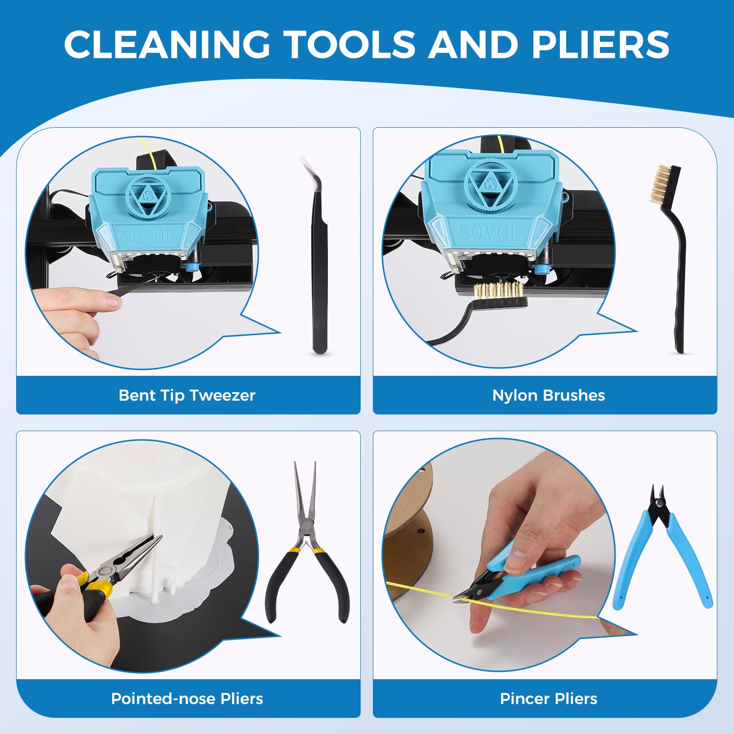 3D Printer Tools Kit, 36 PCS 3D Printer Accessories with Deburring Tool, Digital Caliper, Art Knife Set, Removal