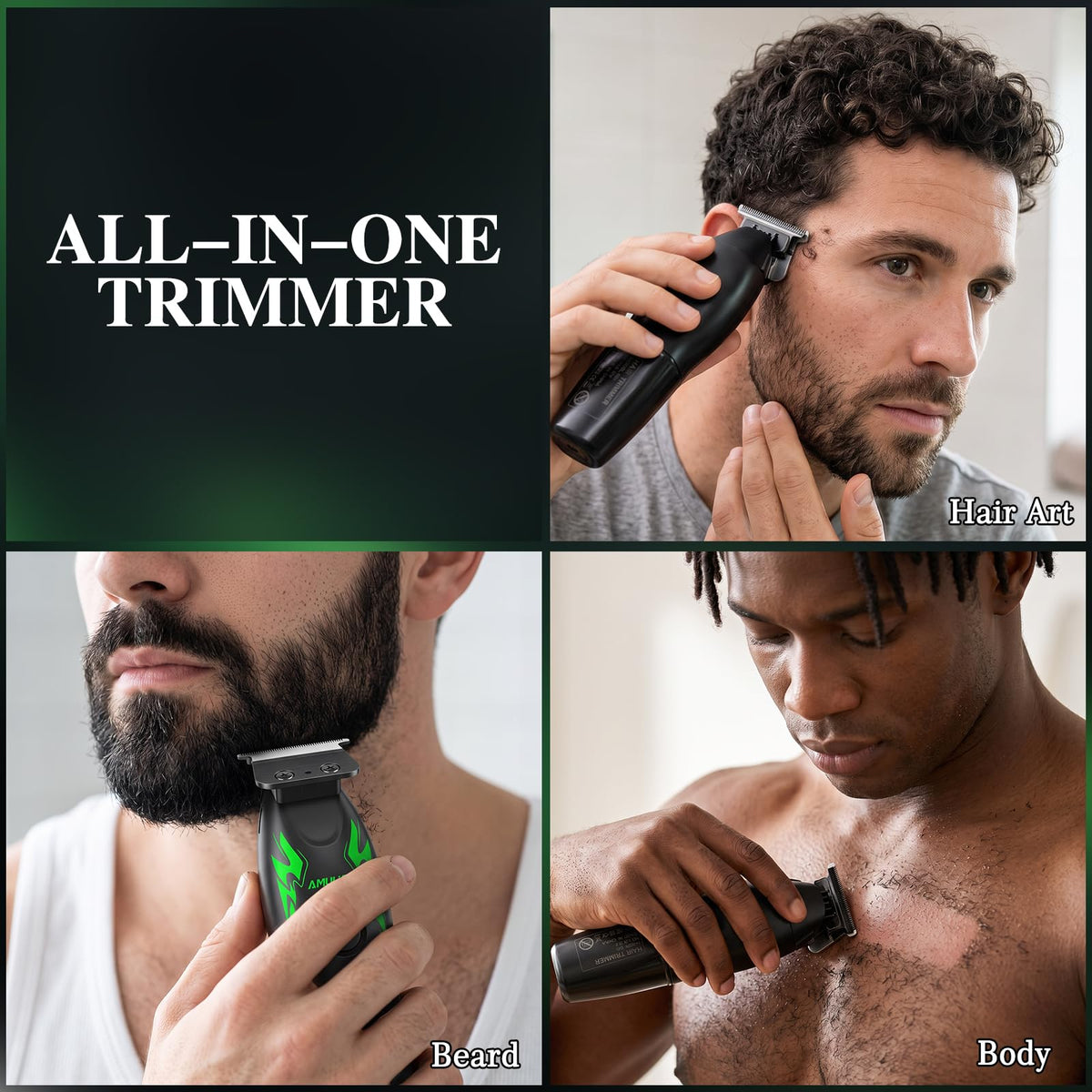 Beard Trimmer for Men,Zero Gapped Professional Hair Edger Clippers