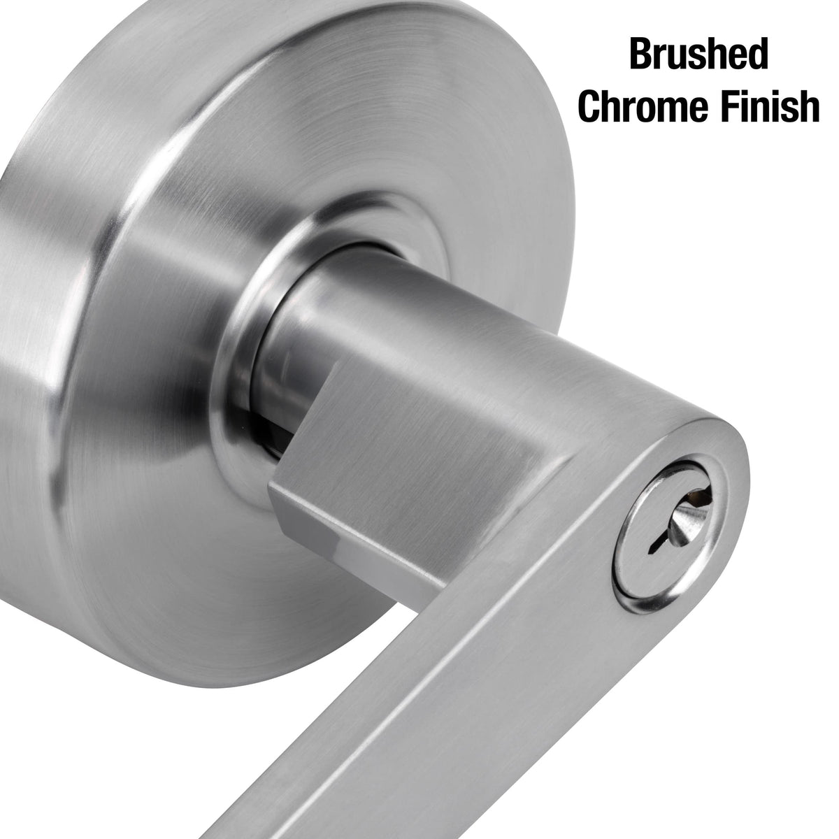 Master Lock Keyed Entry Door Lock, Commercial Grade Chrome Lever SLCHKE26D
