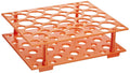 Centrifuge Tube Rack, 15ml (20-Place) and 50ml (30-Place), ABS Material, Color is Orange. Karter Scientific 235G3