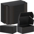 50 Pack 6 x 4 x 3 Inch Black Shipping Boxes Bulk for Small Business
