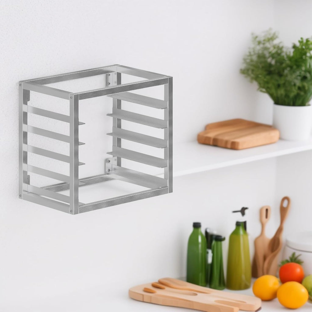 Wall Mounted Aluminum Bun Pan Rack 21" x 13" x 18" NSF