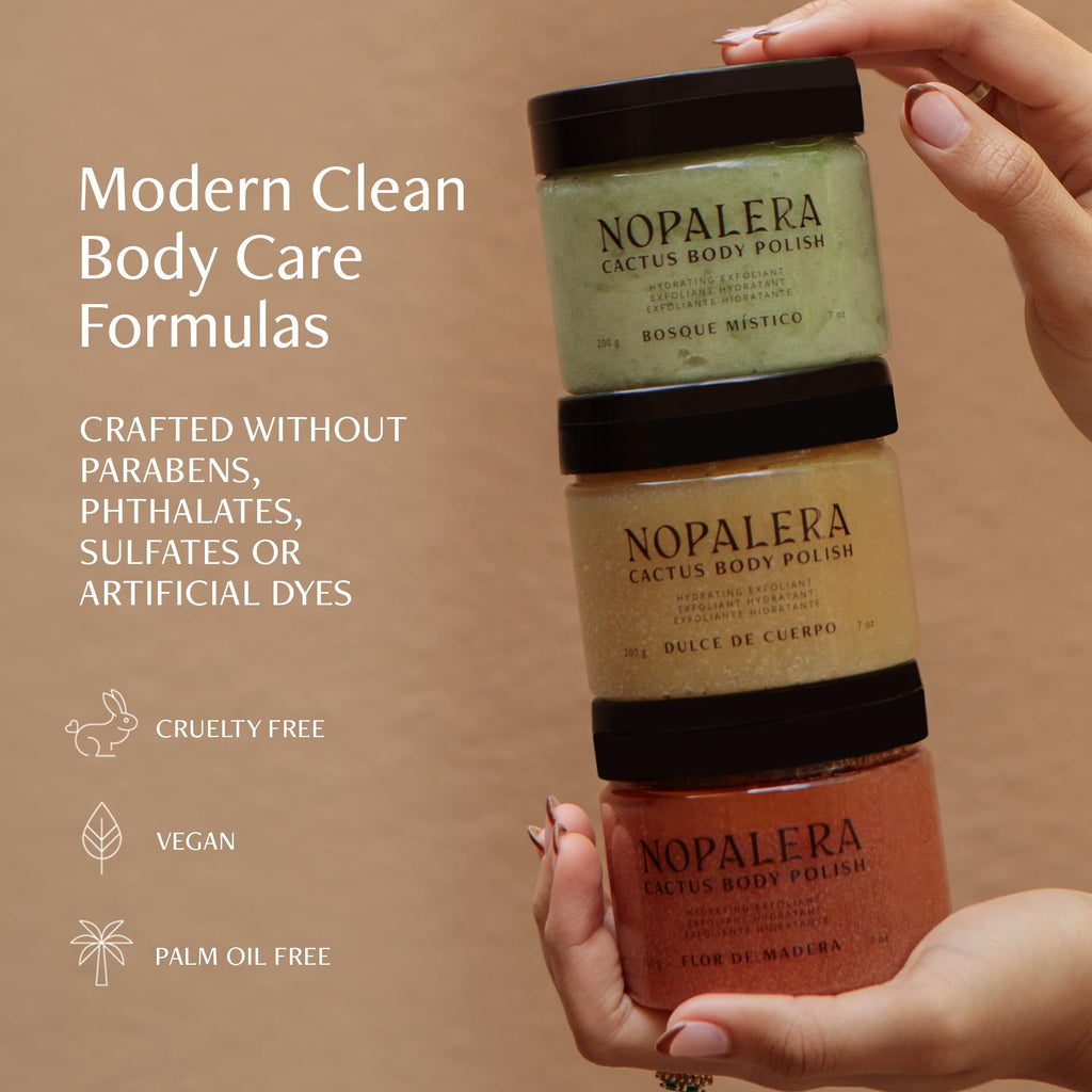 Cactus Body Scrub and Exfoliator, Flor de Madera, 7 oz