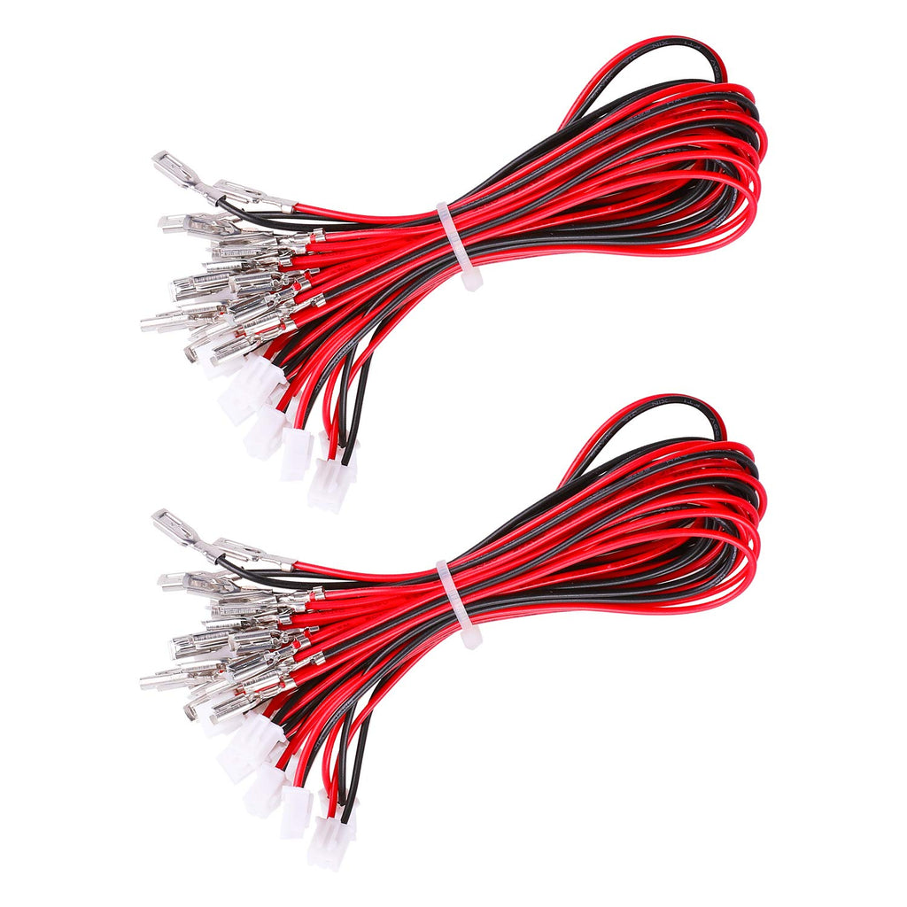 20 Pcs/Lot Zero Delay USB Encoder Jumper Wires Terminals Size 0.110 (2.8mm) Compatible with SANWA Arcade Buttons