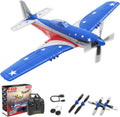 4 Channel RC Plane, Ready to Fly Aerobatic Aircraft, Easy Control for Beginners, P51 Mustang RC Airplane for Adults