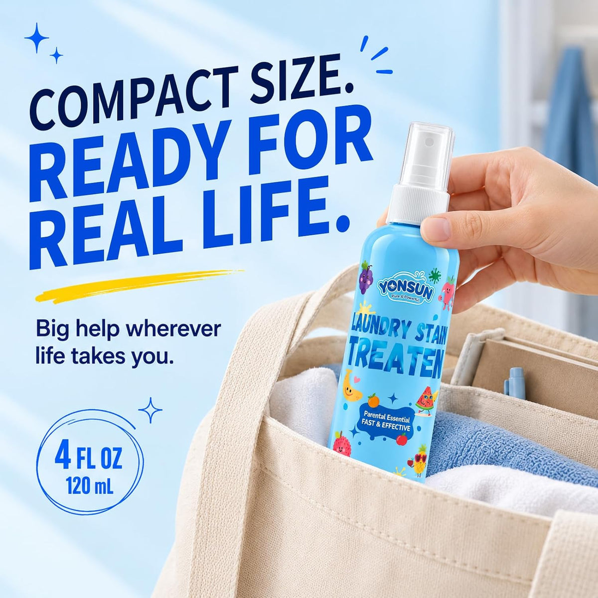 Laundry Stain Remover Spray - 4 fl oz, Baby & Family Laundry Care