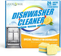 Dishwasher Cleaner & Deep Deodorizer Cleaning Tablets 24 Tabs Lemon Scent
