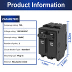 THQL2170 70 Amp 2-Pole Circuit Breaker, 10kAIC, 120/240V