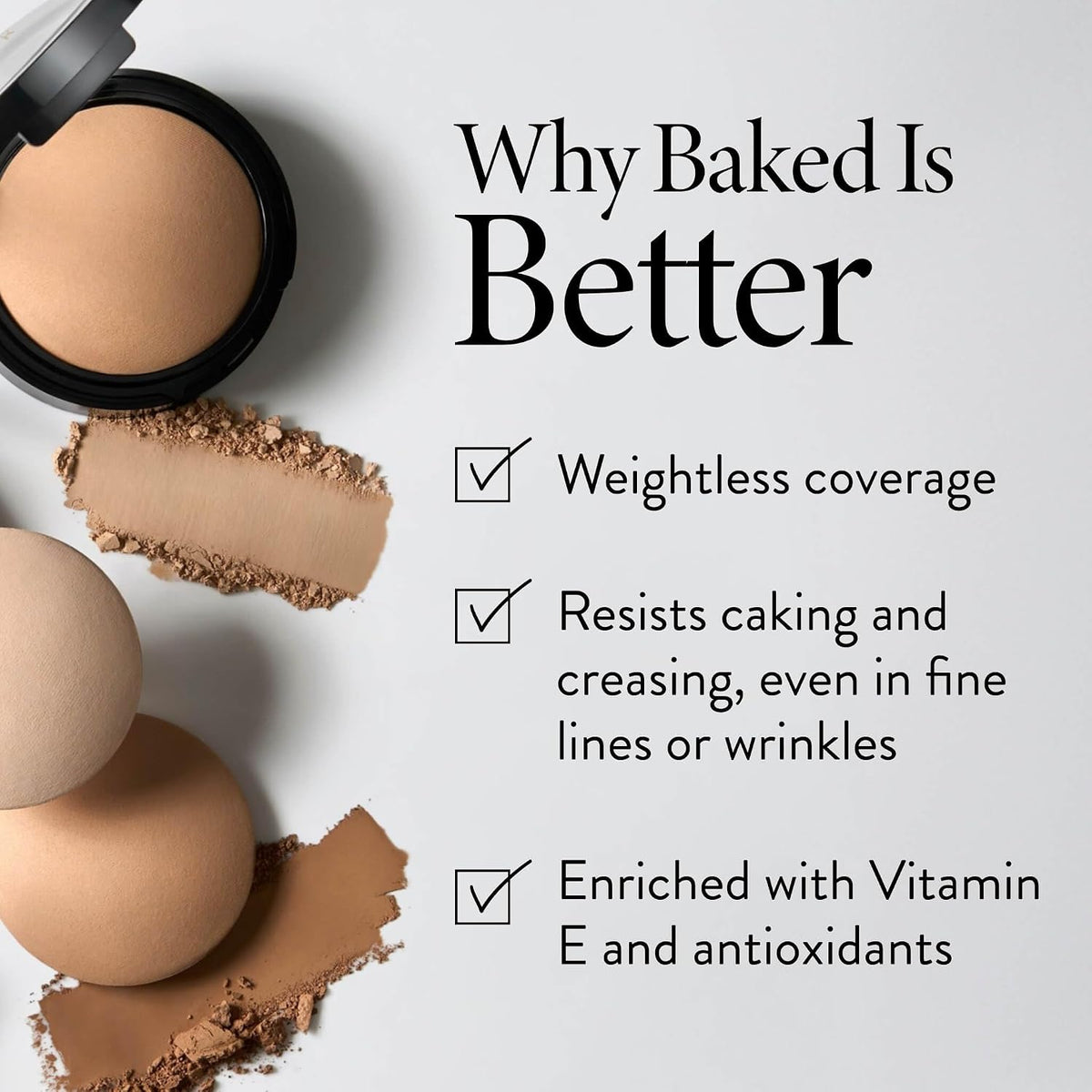 LAURA GELLER Baked Double Take Powder Foundation, Matte Finish - Light