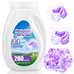 200 Count Laundry Detergent Pods Bulk 3 in 1 with Scent Boosters