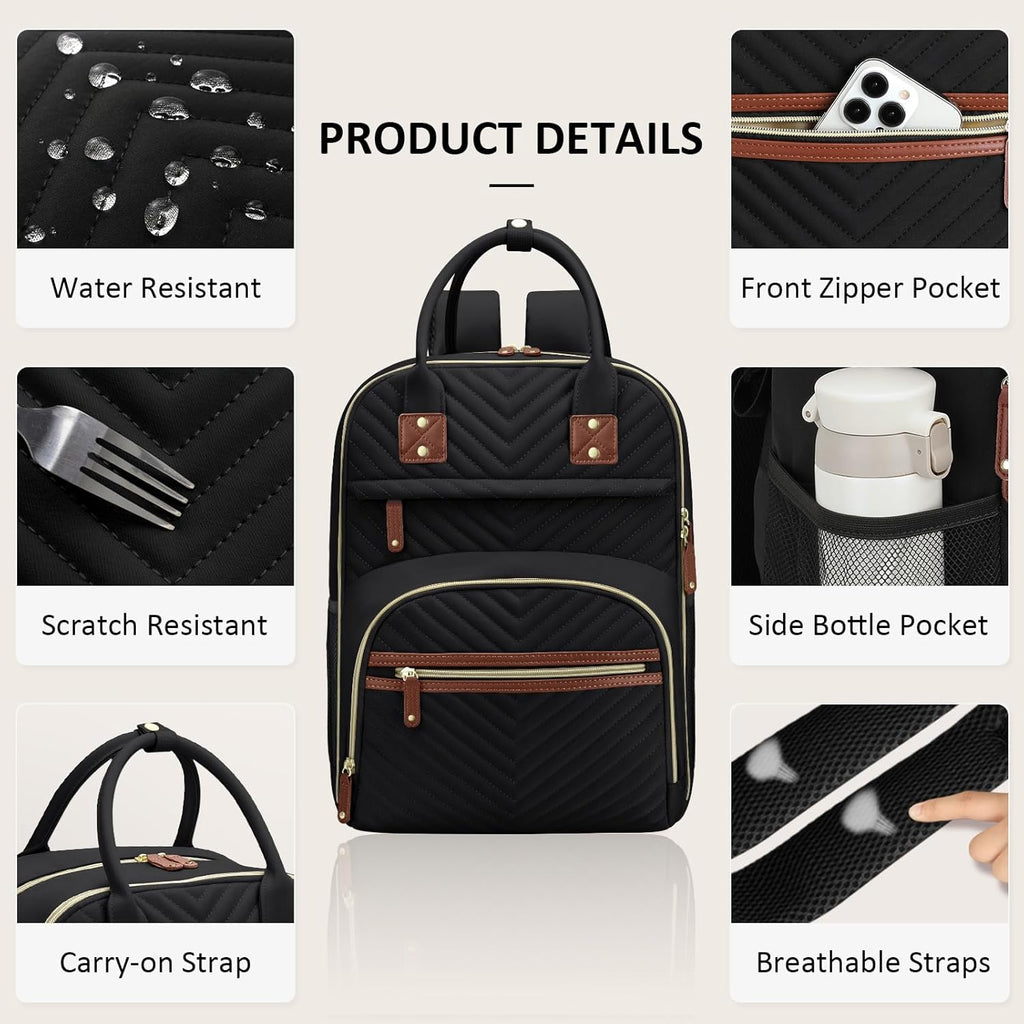 Diaper Bag Backpack for Women with Changing Pad, Baby Bag with Insulated Pockets Multifunctional Diaper Bags For Baby