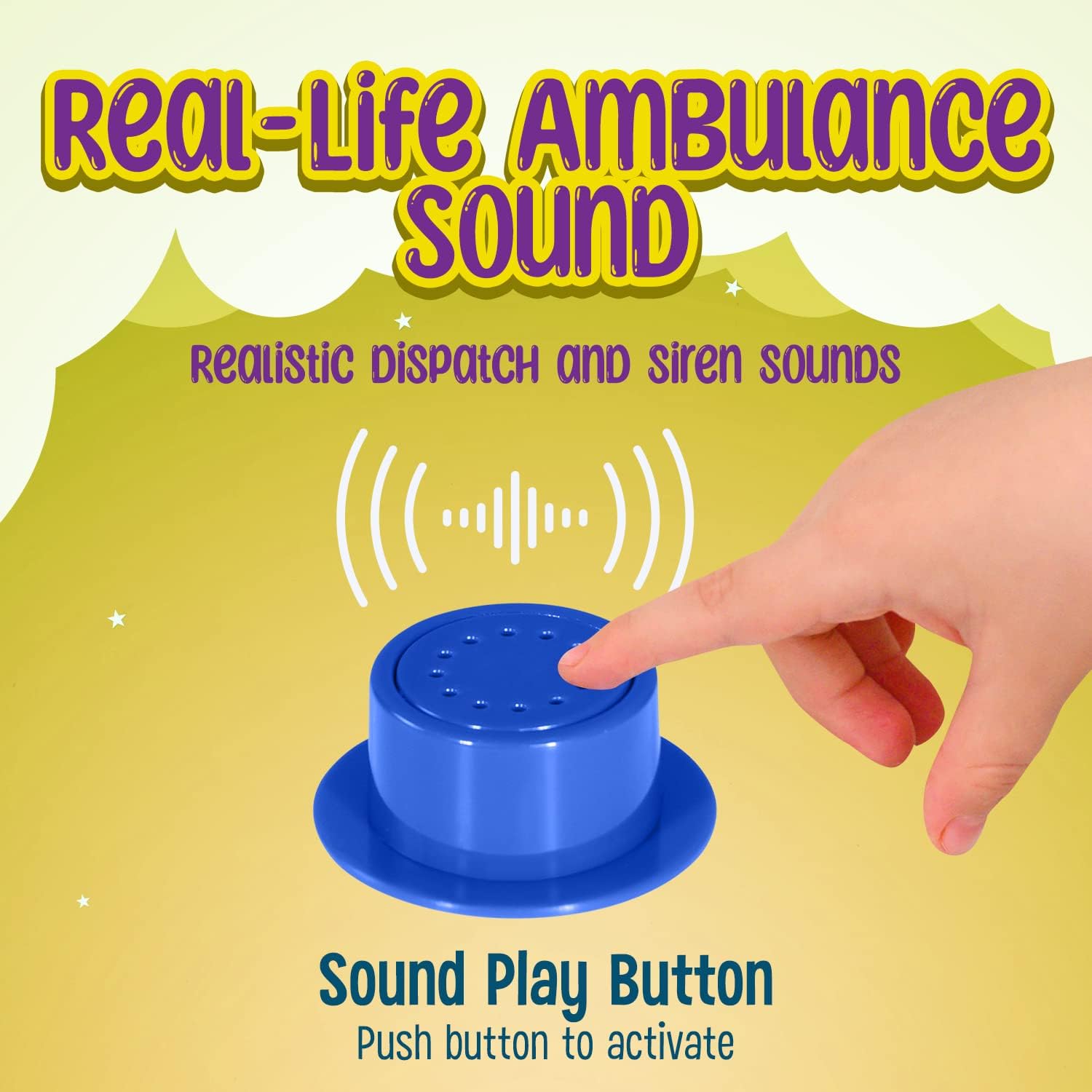 Ambulance Pop-up Play Tent for Kids with Sounds, Doctor Kit & Ball Pit for Toddlers & Up - Easy Setup Pop up Toy for