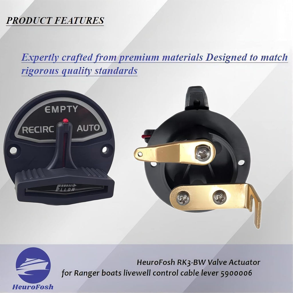 RK3-BW Valve Actuator for Skeeter Boats Ranger Livewell Control