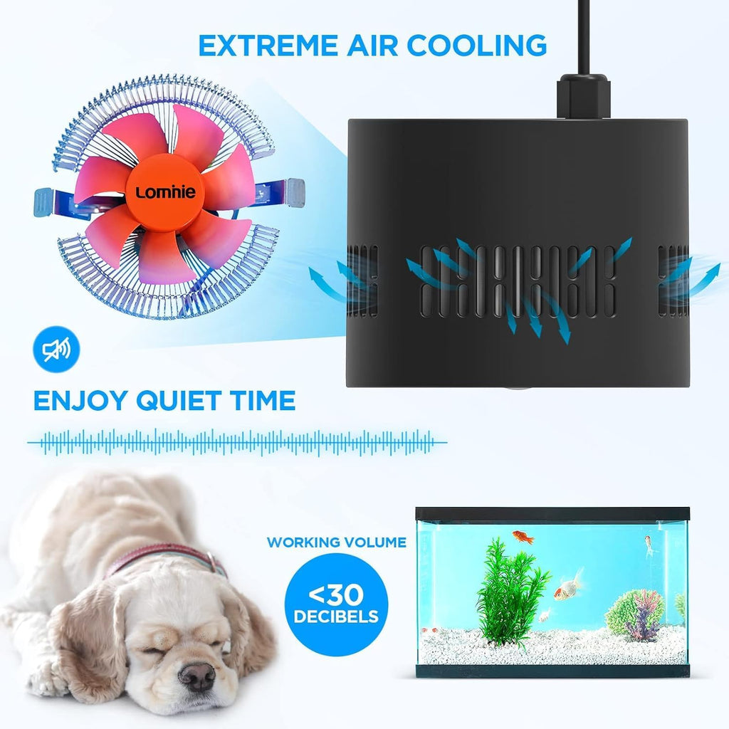 80W LED Aquarium Light with Dimmer Remote, Full Spectrum Planted Tank Light for Freshwater Aquarium, Clip-On Fish