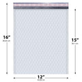 Bubble Mailers 12x15, Self Seal Poly Padded Envelopes, 50 Pack