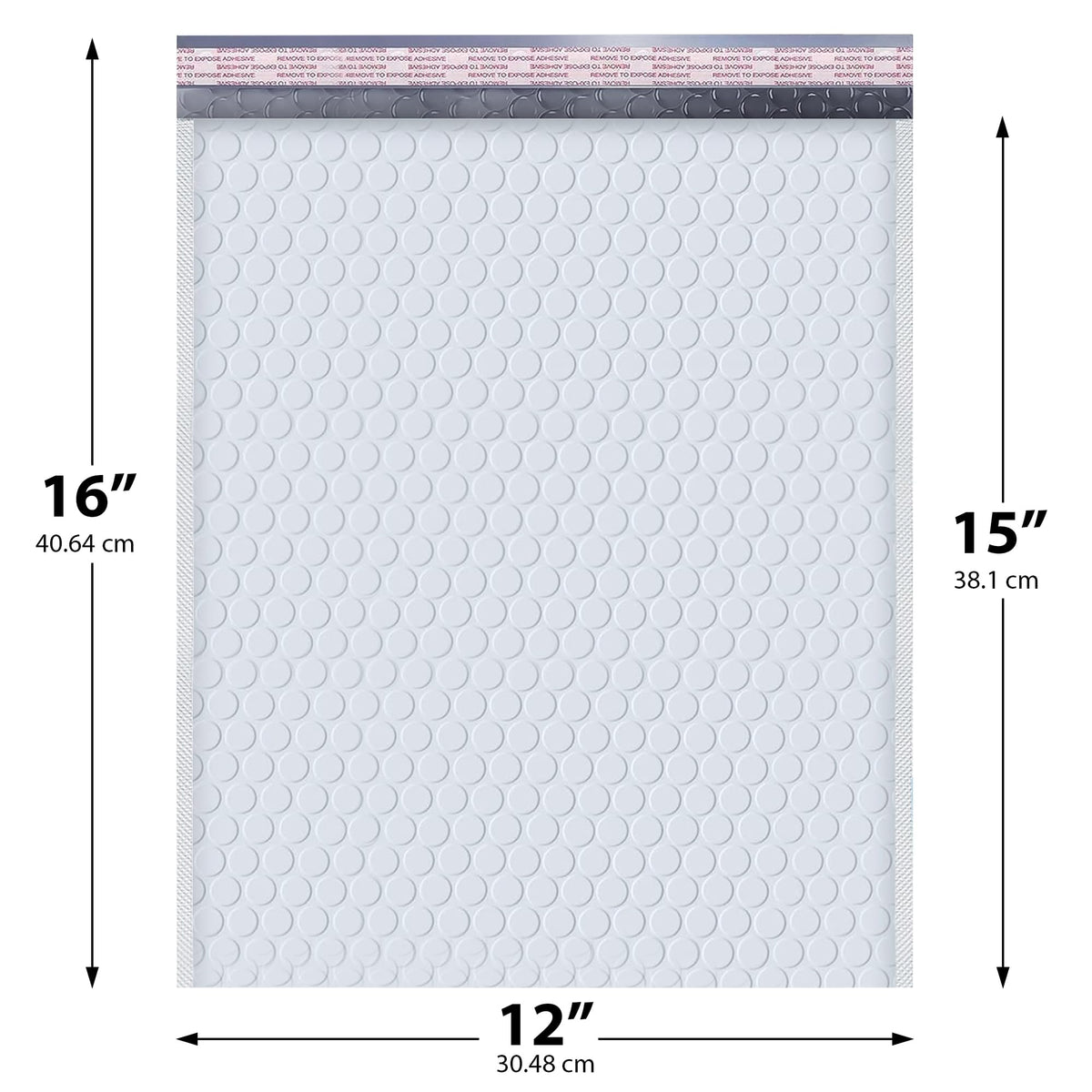 Bubble Mailers 12x15, Self Seal Poly Padded Envelopes, 50 Pack