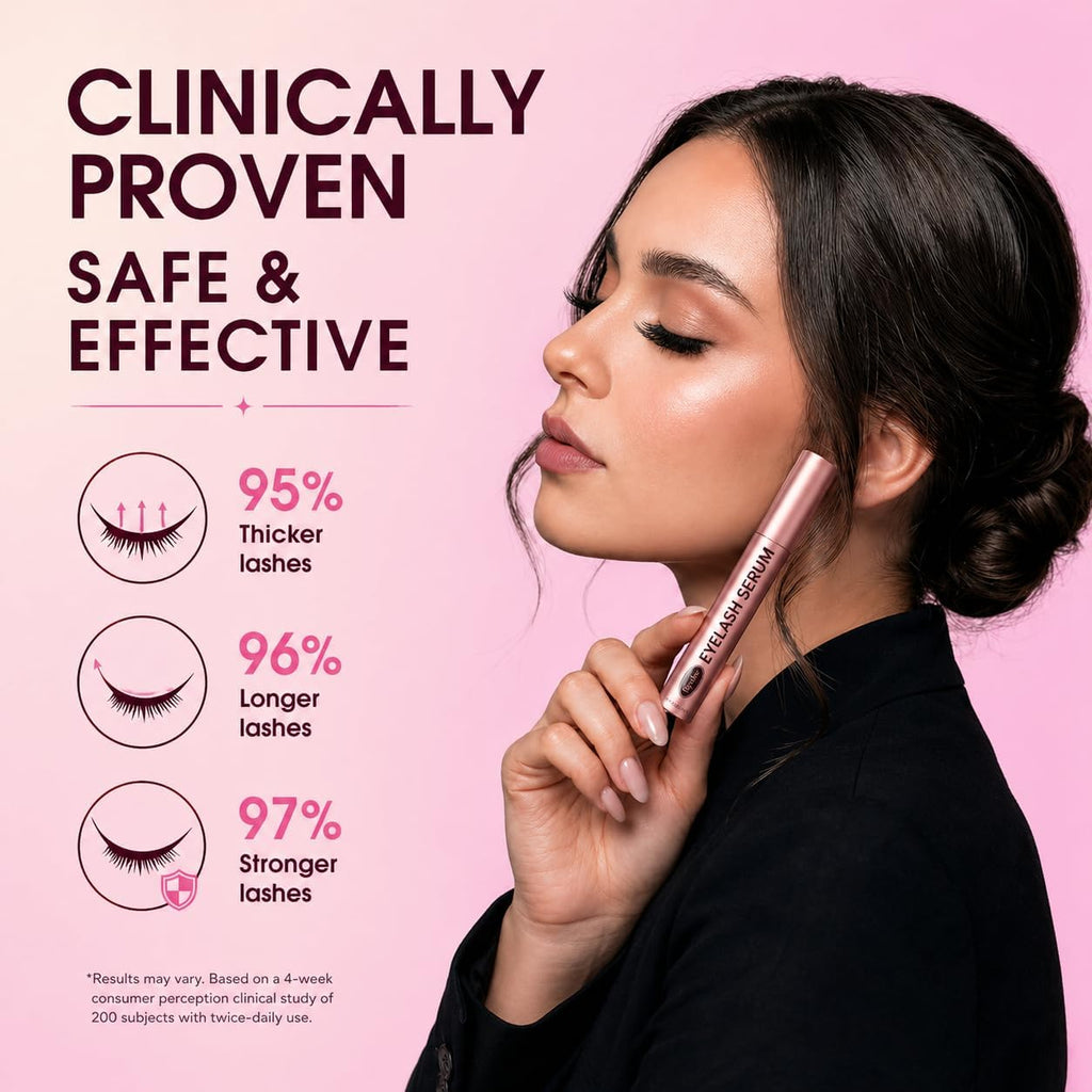 Lash Serum for Eyelash Growth: Premium Eyelash Growth Serum with Advanced Formula to Boost Longer Fuller and Thicker