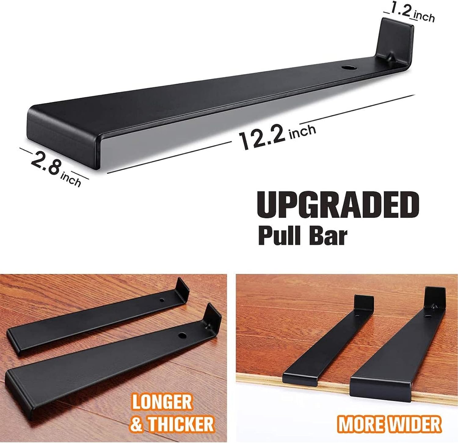 Laminate Wood Flooring Installation Kit, Tapping Block, Long and Wider Pull Bar, Double Faced Mallet and 40 Spacers