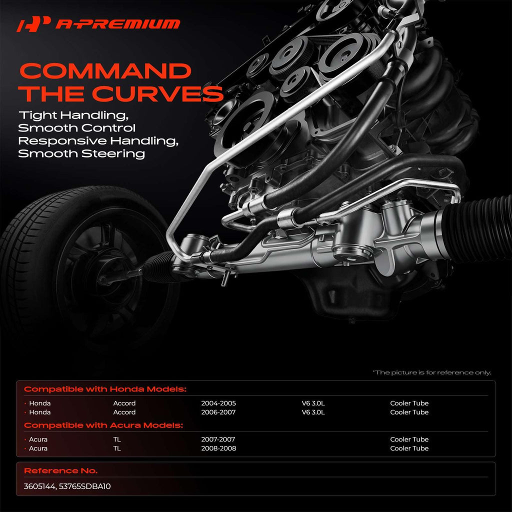 A-Premium Power Steering Return Hose Assembly Compatible with Honda, Acura