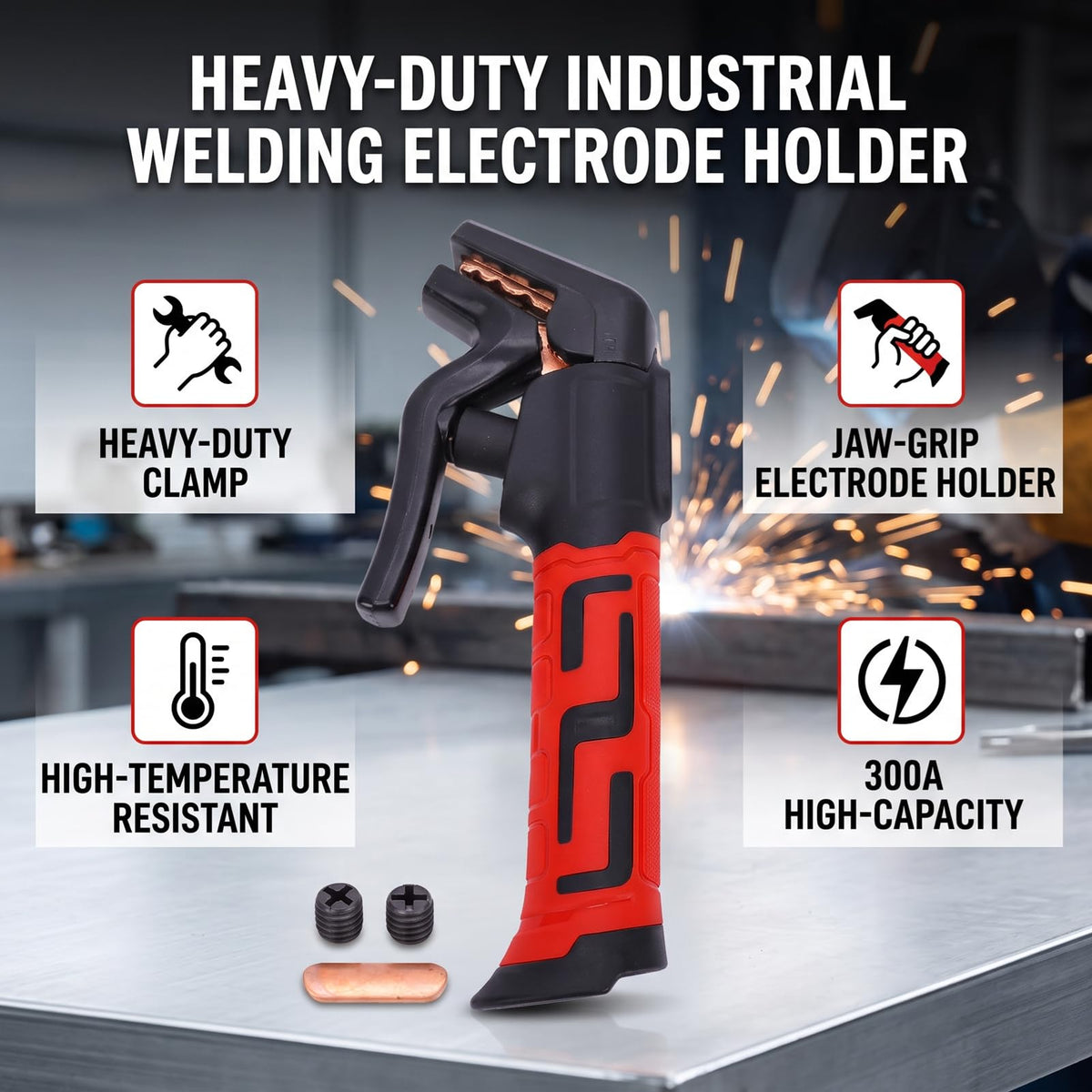 Fafeicy Heavy Duty Electrode Holder 300A