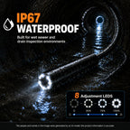 50FT Borescope Camera with Light, 4.3" Screen Inspection Camera, No WiFi