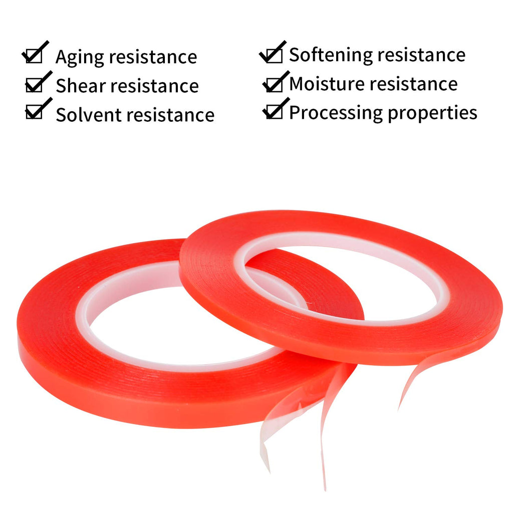 5mm/10mm x 25M Double Sided Transparent Acrylic Tape