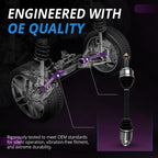AUTOSTEADY Pair Front Drive CV Axles Compatible with 2008-2015 Honda Accord