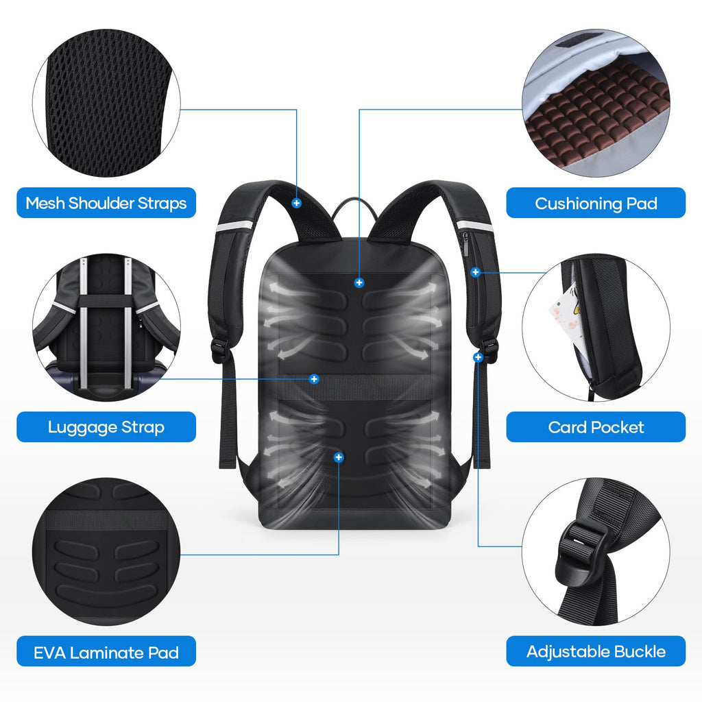 15.6 Inch Laptop Backpack, Lightweight Waterproof Business Bag