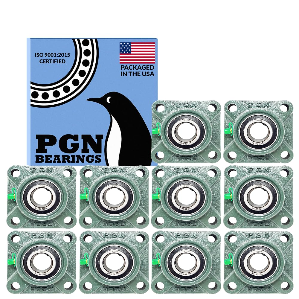 PGN UCF205-16 (10 Pack) Square Flange Bearing 1" Bore