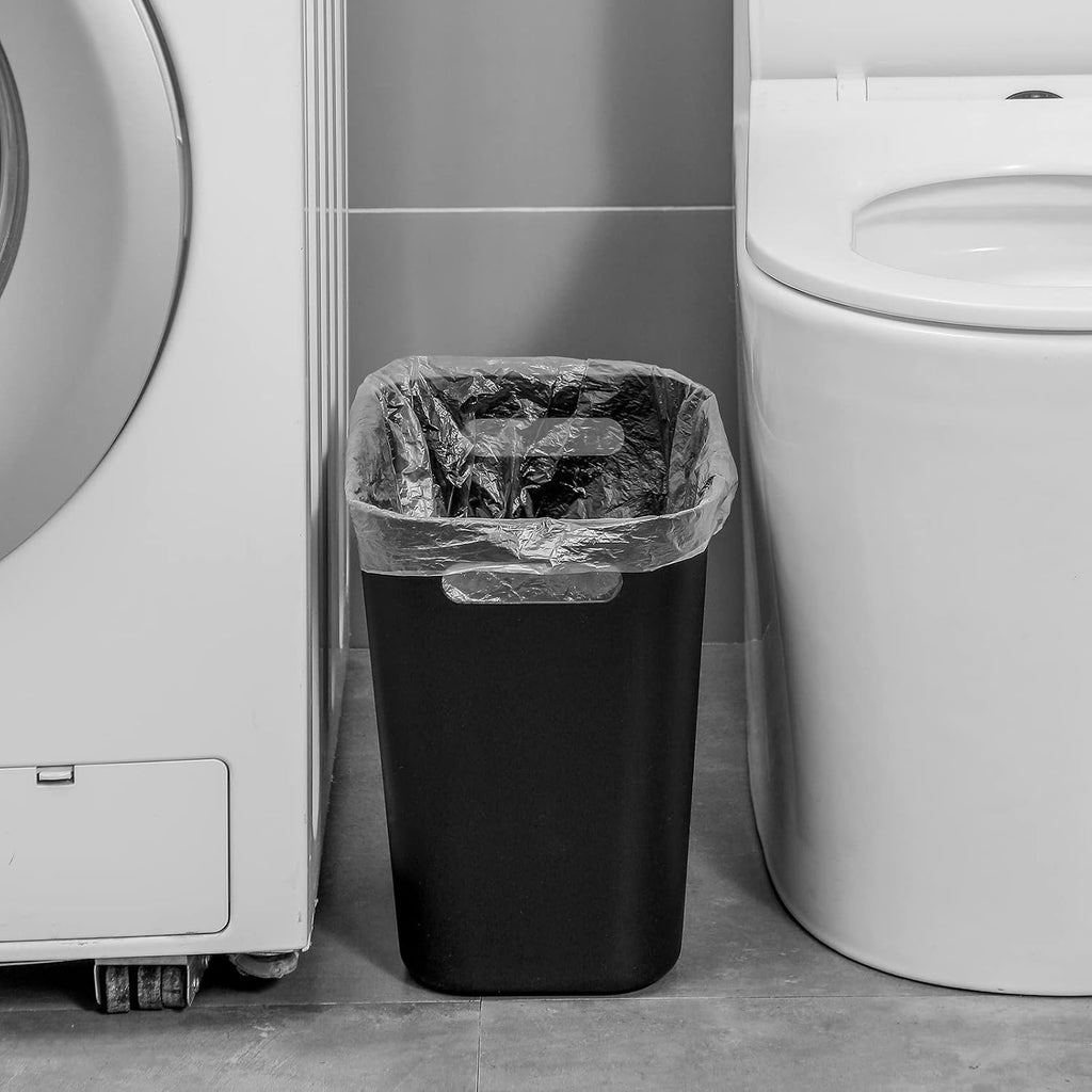 Plastic Small Trash Can Wastebasket, Garbage Container Basket for Bathrooms, Laundry Room, Kitchens, Offices, Kids