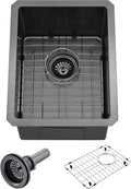 12x16 Bar Sink Undermount rv Kitchen Sink black Stainless Steel