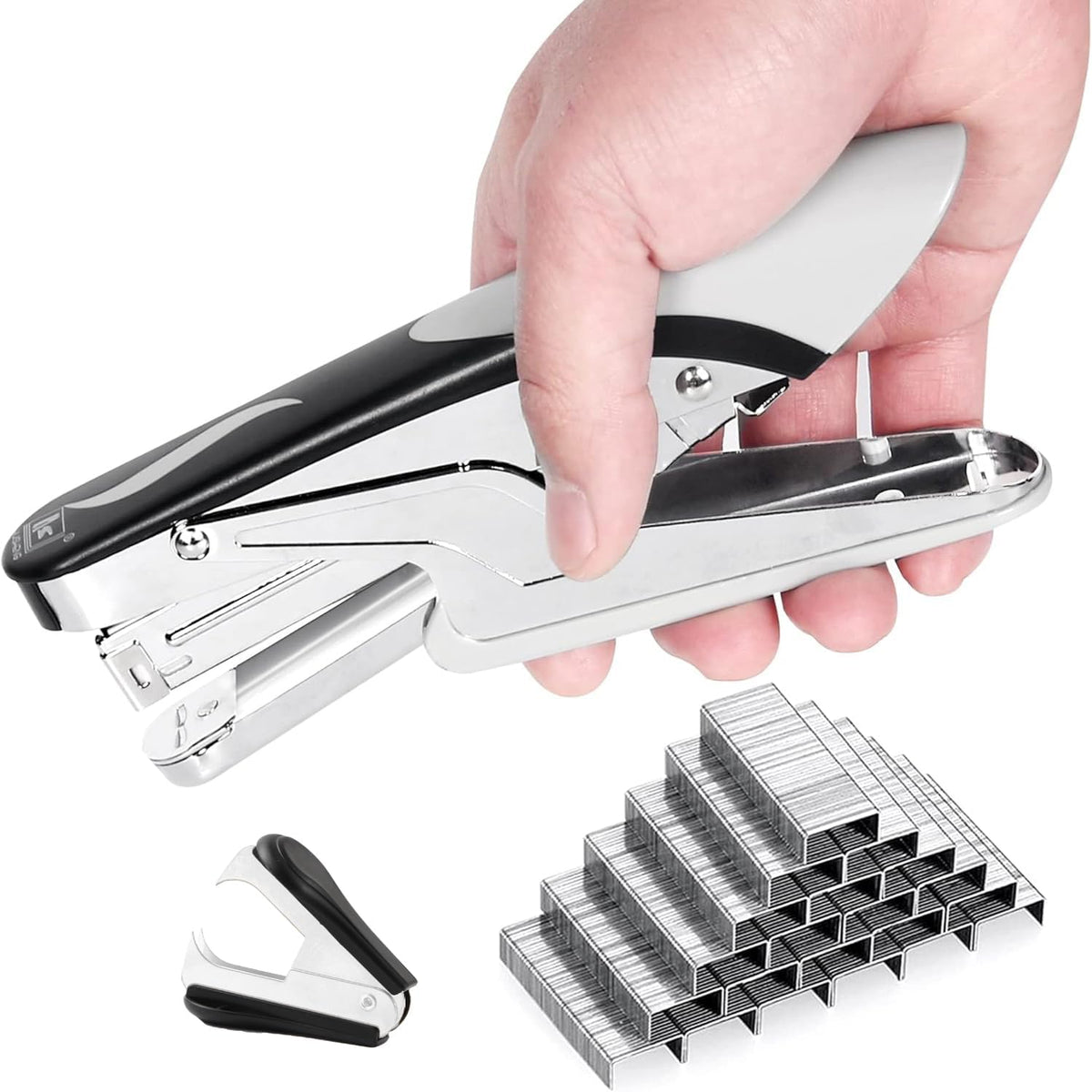 Stapler Heavy Duty with 1000 Staples and Staples Remover, 20 Sheet Capacity, Office Desk Stapler for Stapling Home