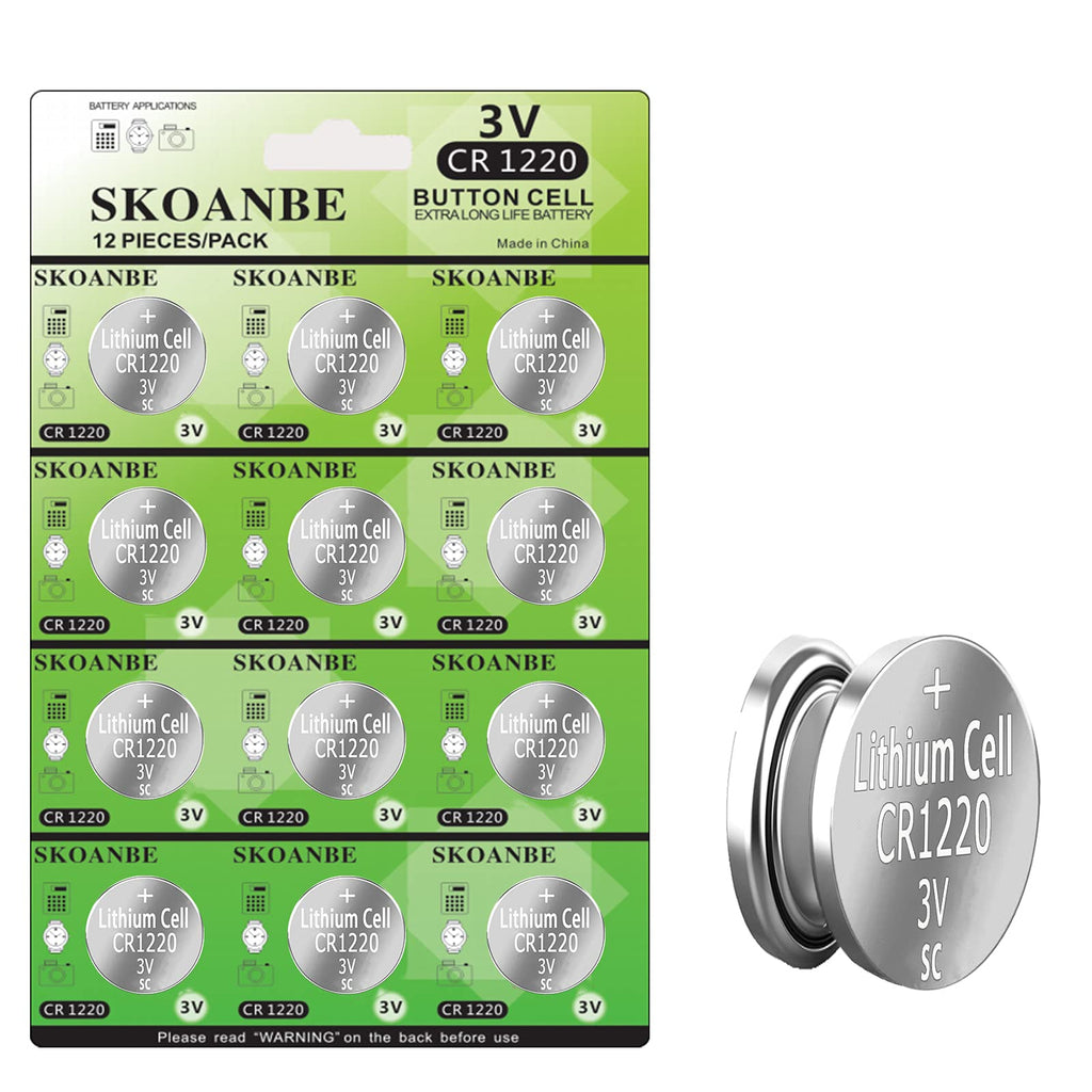 12PCS 1220 Button Coin Cell CR1220 Battery