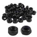 Hitefu M6 x 1mm Hex Lock Nuts, Black, 40PCS