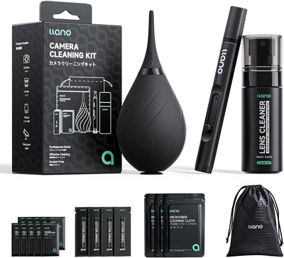 Camera Cleaning Kit, 25-in-1 DSLR Mirrorless Camera Lens Cleaner Kit | with Air Blower, Lens Cleaning Pen, 60ml Lens