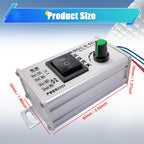 HUSETOO DC Motor Speed Controller, DC 9V - 60V Motor Pulse Width Modulator Regulator 20A 1000W Motor Variable Speed Controller, CW/CCW Switch Integration