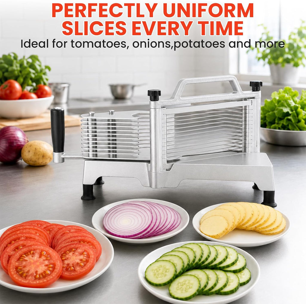 Commercial Tomato Slicer & Vegetable Chopper 3/16inch Food Slicer