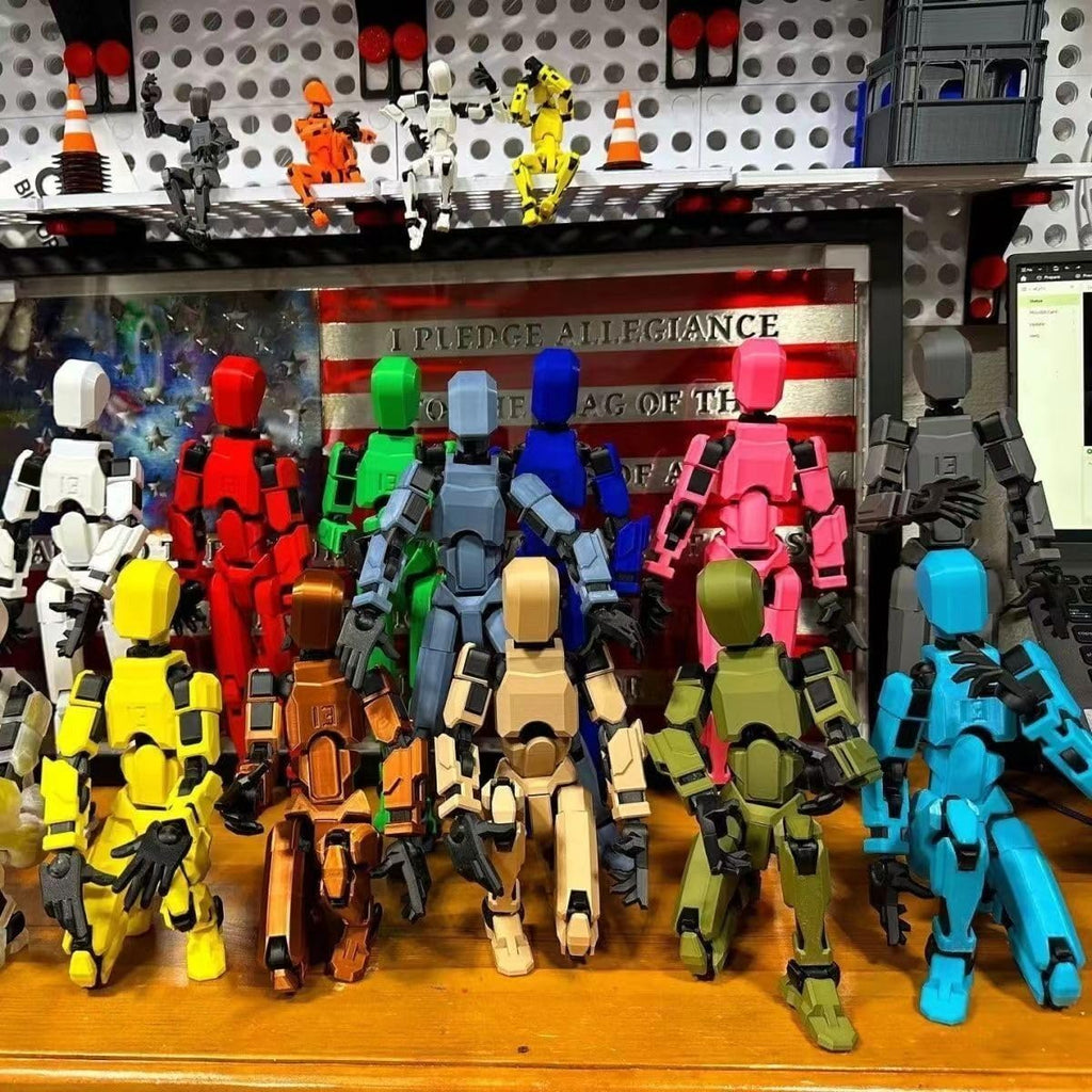 2026 New Assembly Completed-Titan 13 Action Figure,Dummy Robot 13 Action Figures Set,3D Printed Multi-Jointed Action