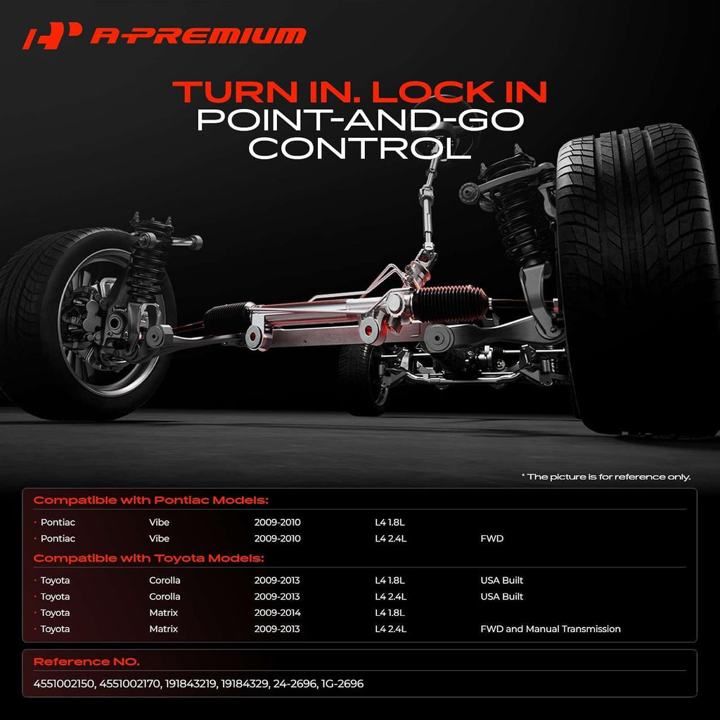 A-Premium Electronic Power Steering Rack and Pinion Compatible with Toyota
