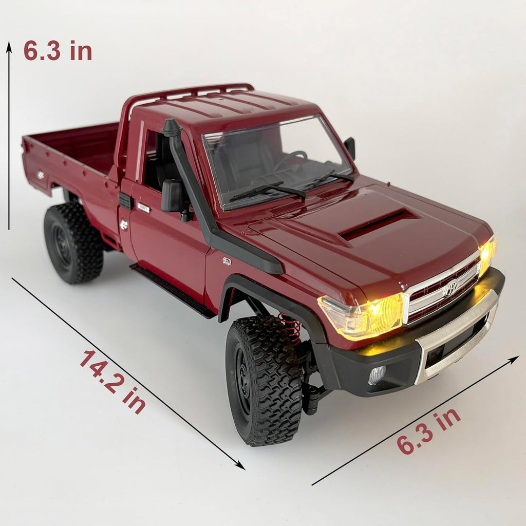 MN82 RC Crawler 1/12 Scale Remote Control Truck Off Road | RC Rock Crawler 4x4 Toyota Land Cruiser All Terrain Car