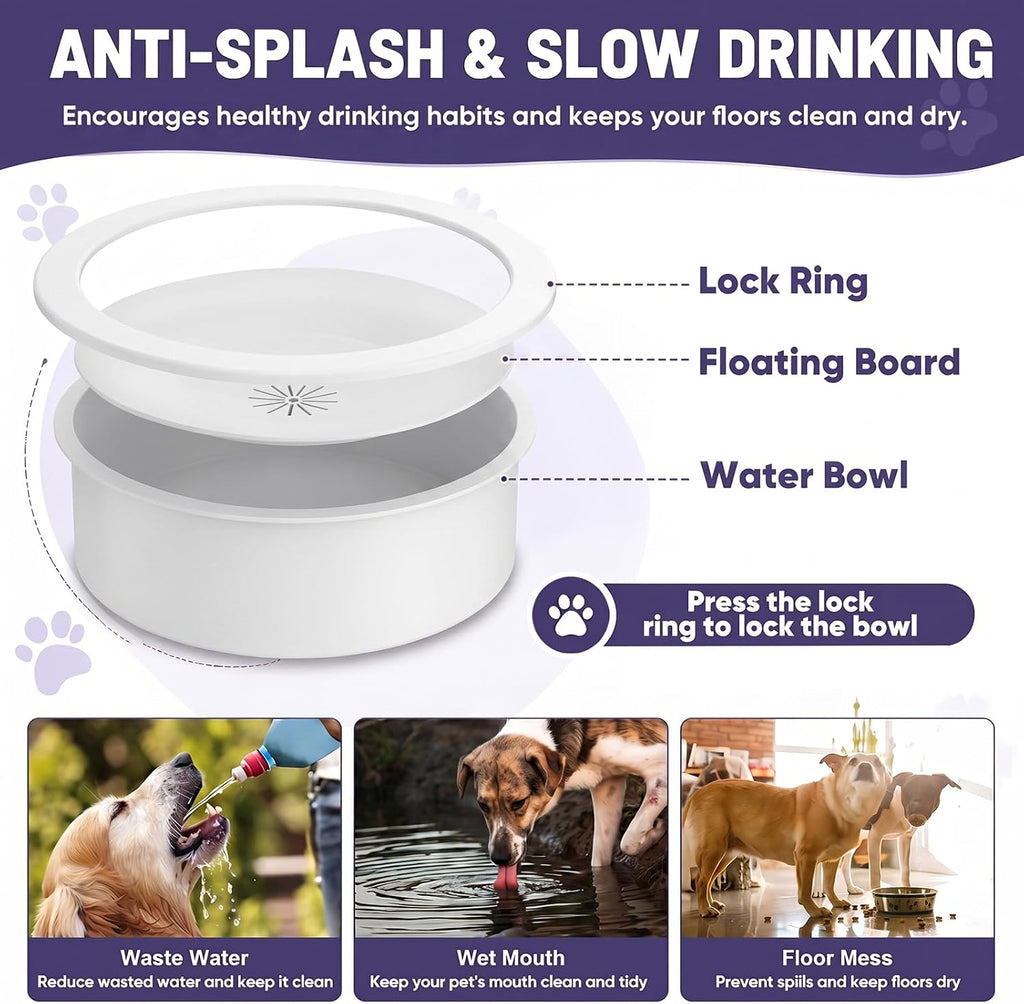 Elevated Dog Bowls Large Breed Raised Dogs Bowl Stand Large/Medium Sized Dog Slow Feeder Dogs Bowls Food Water Stands
