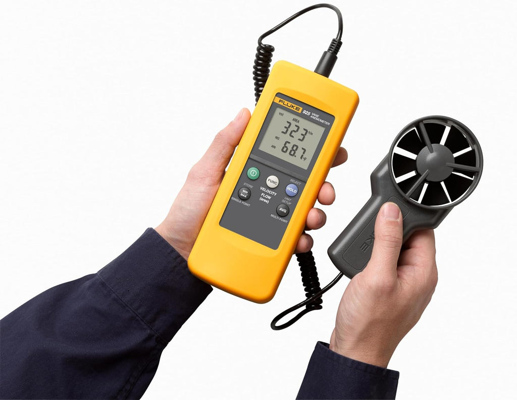 Fluke 925 Digital Propeller Anemometer Air Flow Measurement