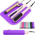 Plus Size Silicone Heat Resistant Mat, Portable Travel Hot Tools Pad Cover for Curling Iron, Flat Iron, Hair
