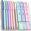 Cute Mechanical Pencil Set, 0.7mm Medium Point, 6-Count Pack | 360 HB/2B Leads, 3 Erasers, 9 Eraser Refills, Storage