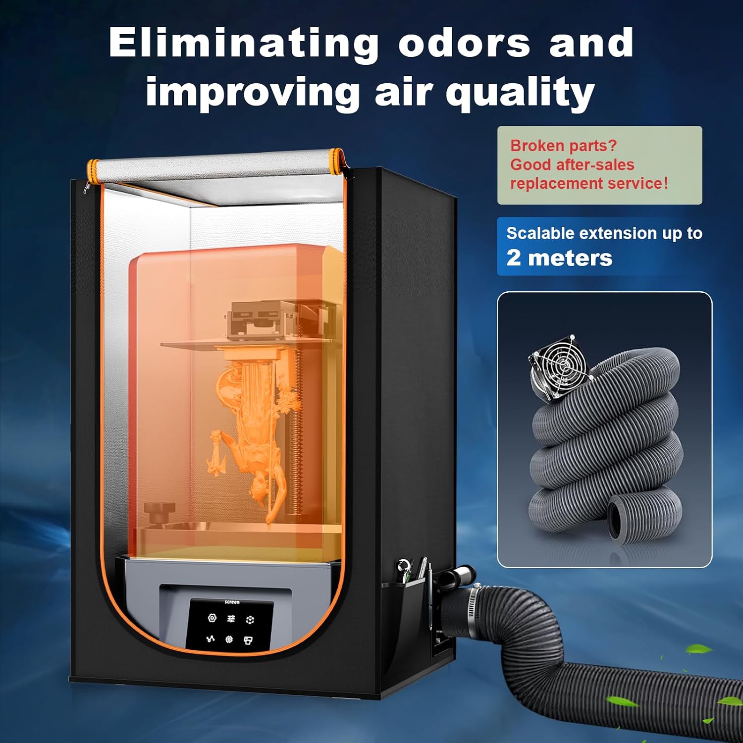 Multifunctional Resin 3D Printer Enclosure with Ventilation Filter | High Quality 3D Printer Vented Enclosure Tent