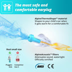 Alpine Pluggies Kids | Kids Ear Protection | Ear Plugs for Small Ear Canals