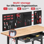 60" Adjustable Height Workbench Heavy Duty Garage Work Bench