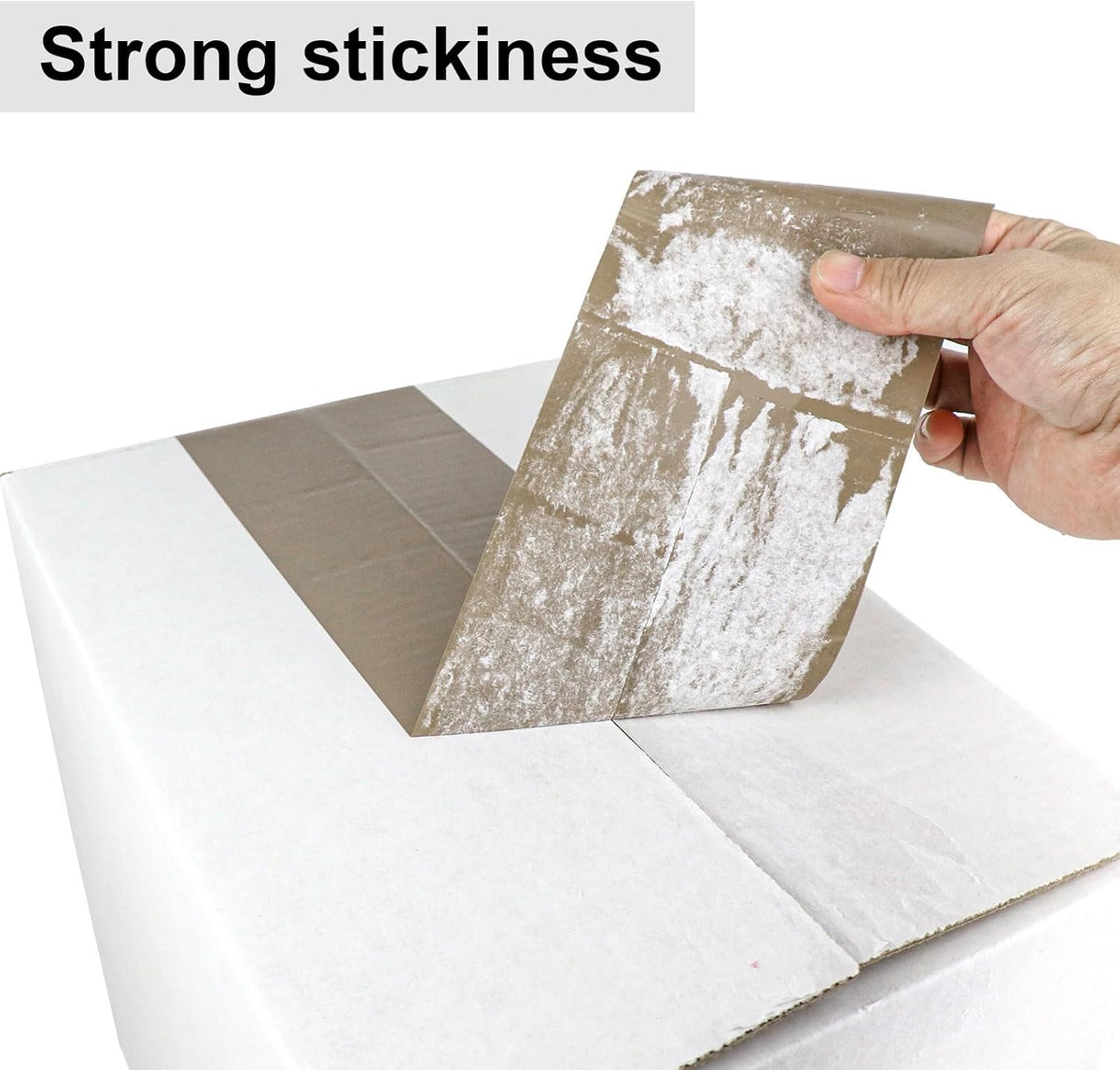 Brown Packing Tape Refills, 3 Rolls of Packaging Tape Heavy Duty Designed for Moving, Shipping and Packing